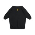 PL Drip Off-The-Shoulder Fleece Mini Dress