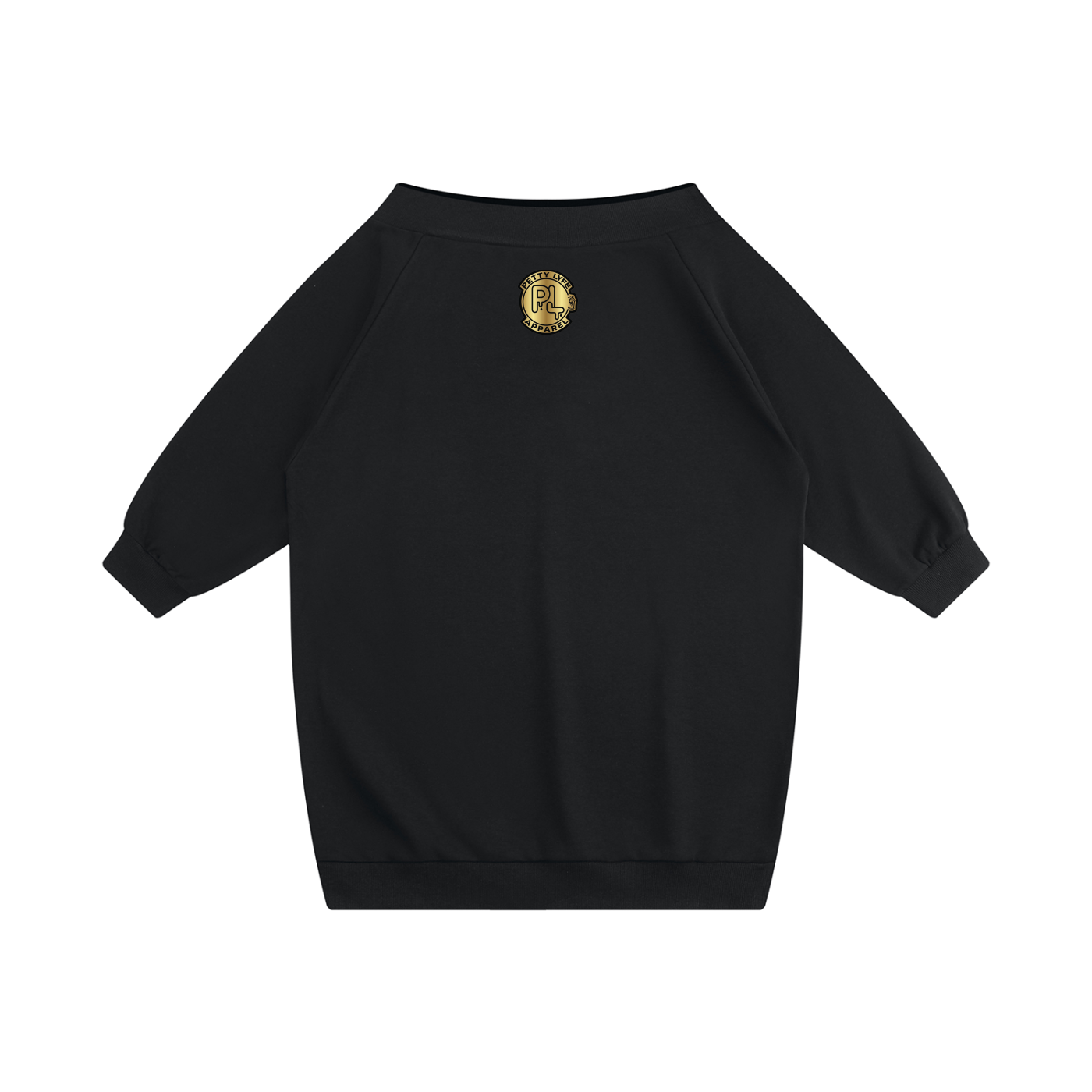PL Drip Off-The-Shoulder Fleece Mini Dress