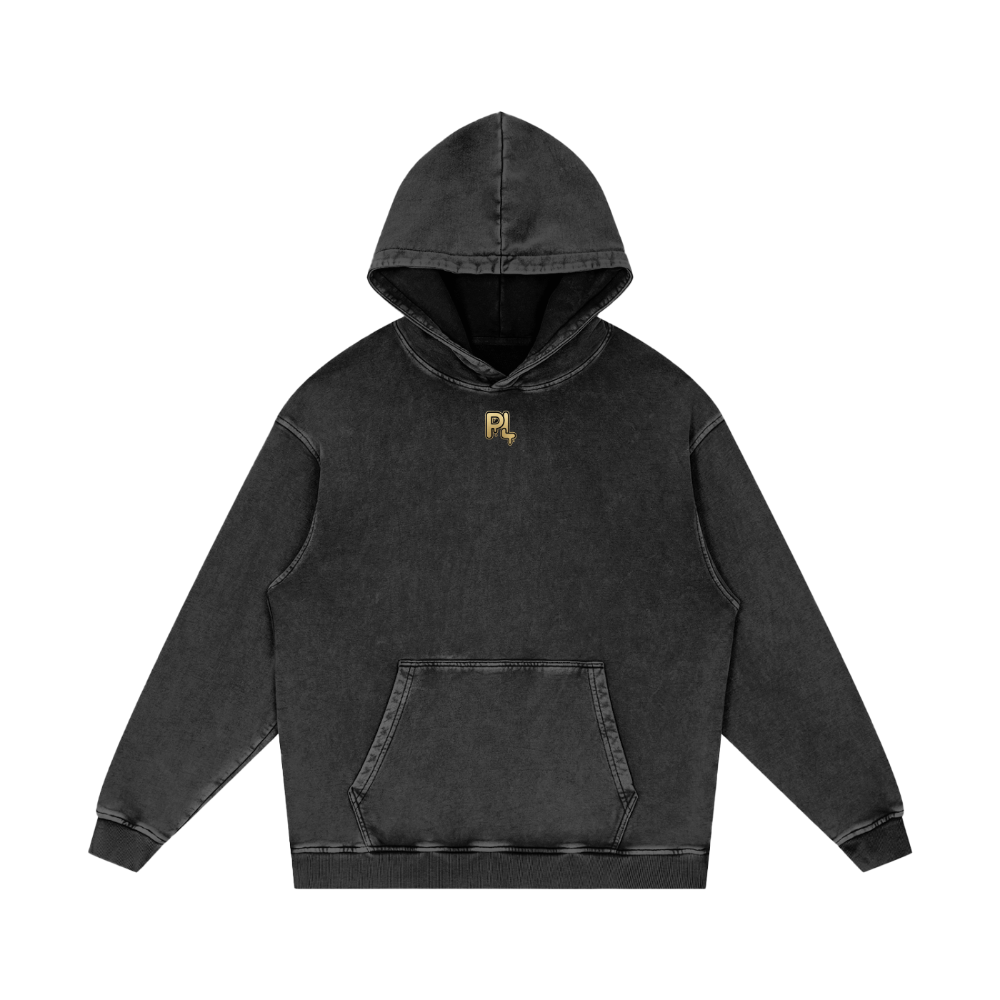 P LYFE Signature Vintage Wash Boxy Hoodie