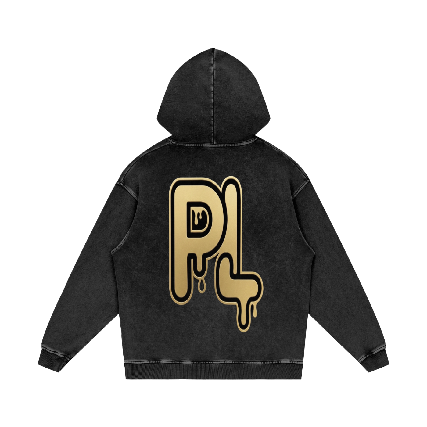 P LYFE Signature Vintage Wash Boxy Hoodie