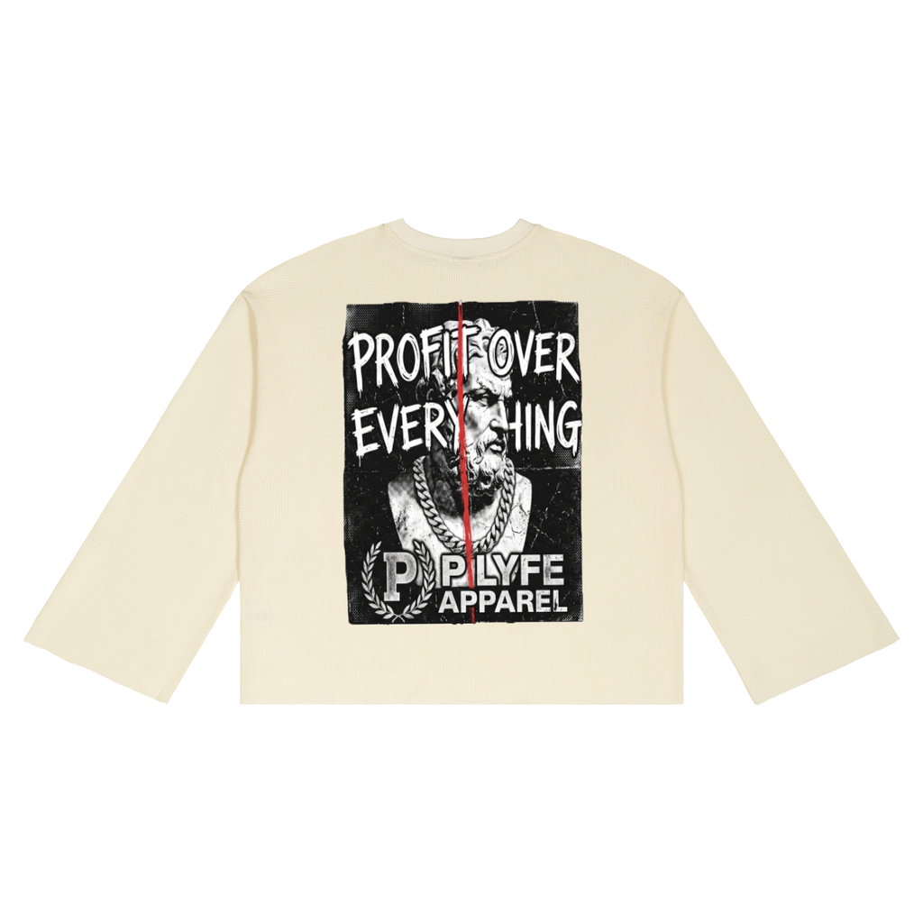 PL Classic | Thermal Waffle Raw-Edge Long Sleeve
