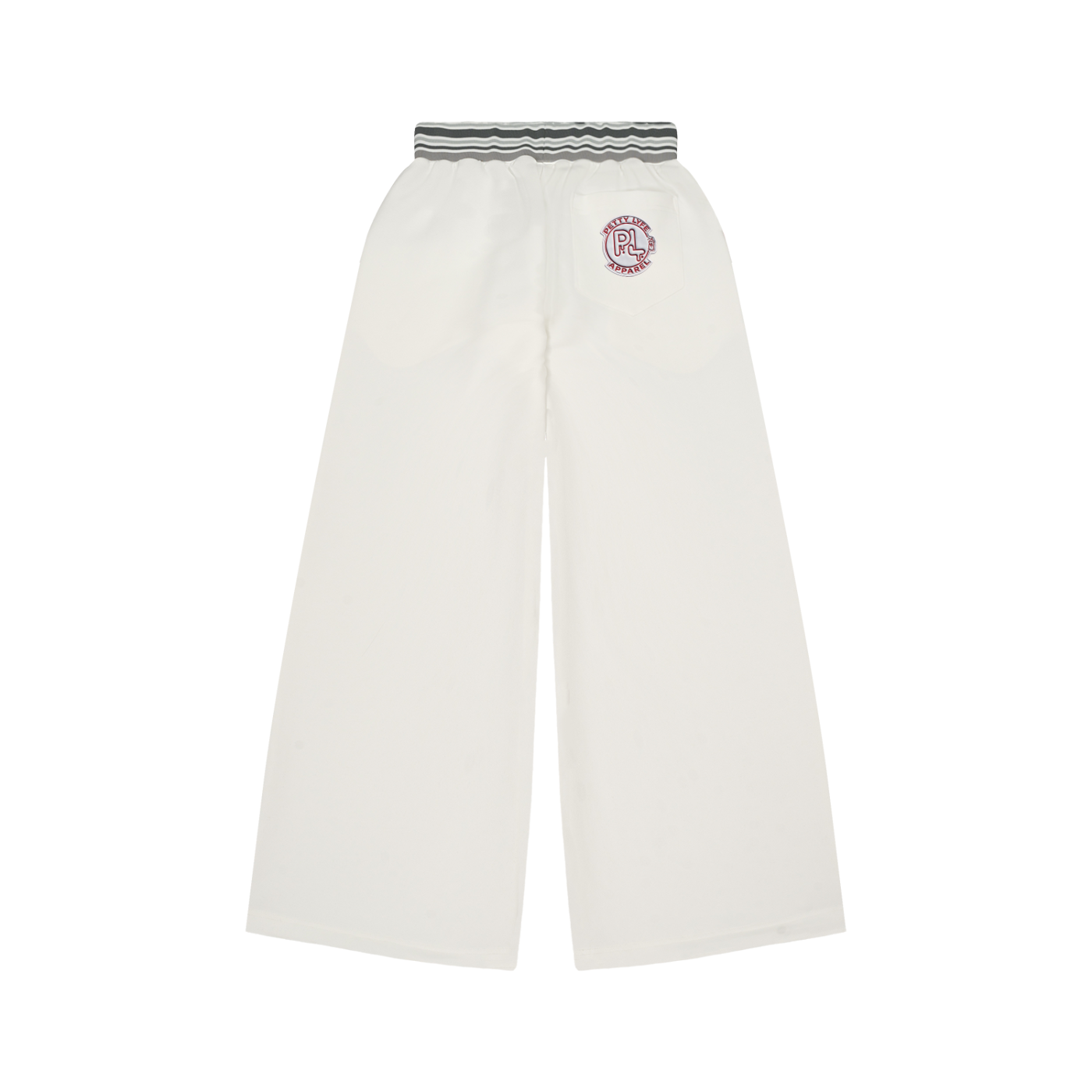 P Lyfe Striped Waist Wide Leg Pants