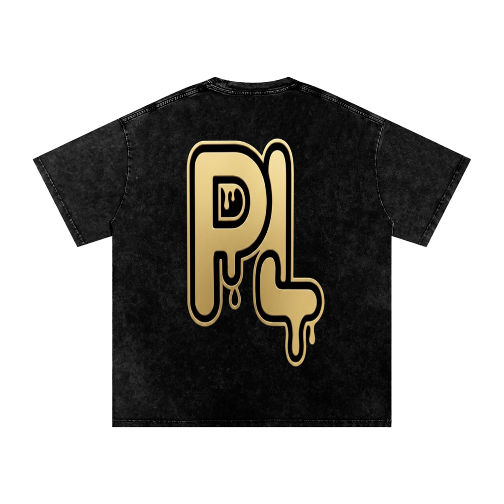 P LYFE Signature Vintage Wash Boxy T-Shirt