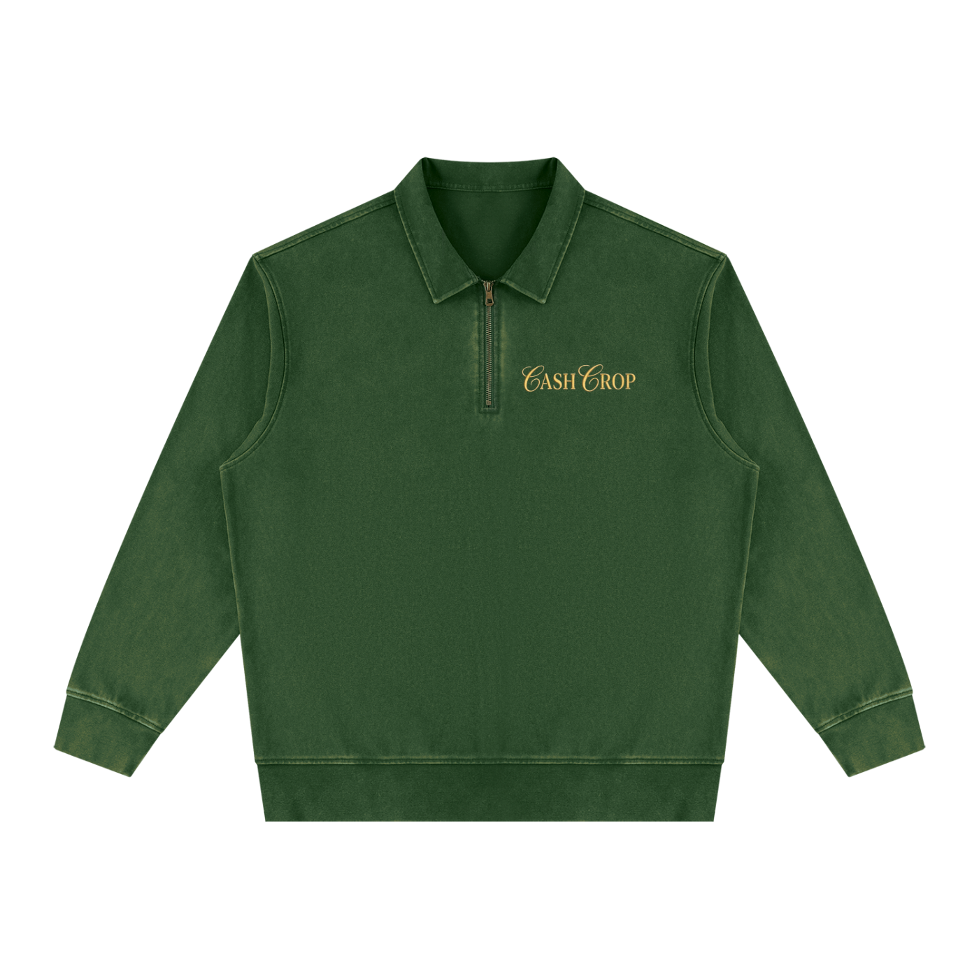 Cash Crop | Vintage Wash Quarter-Zip Sweatshirt
