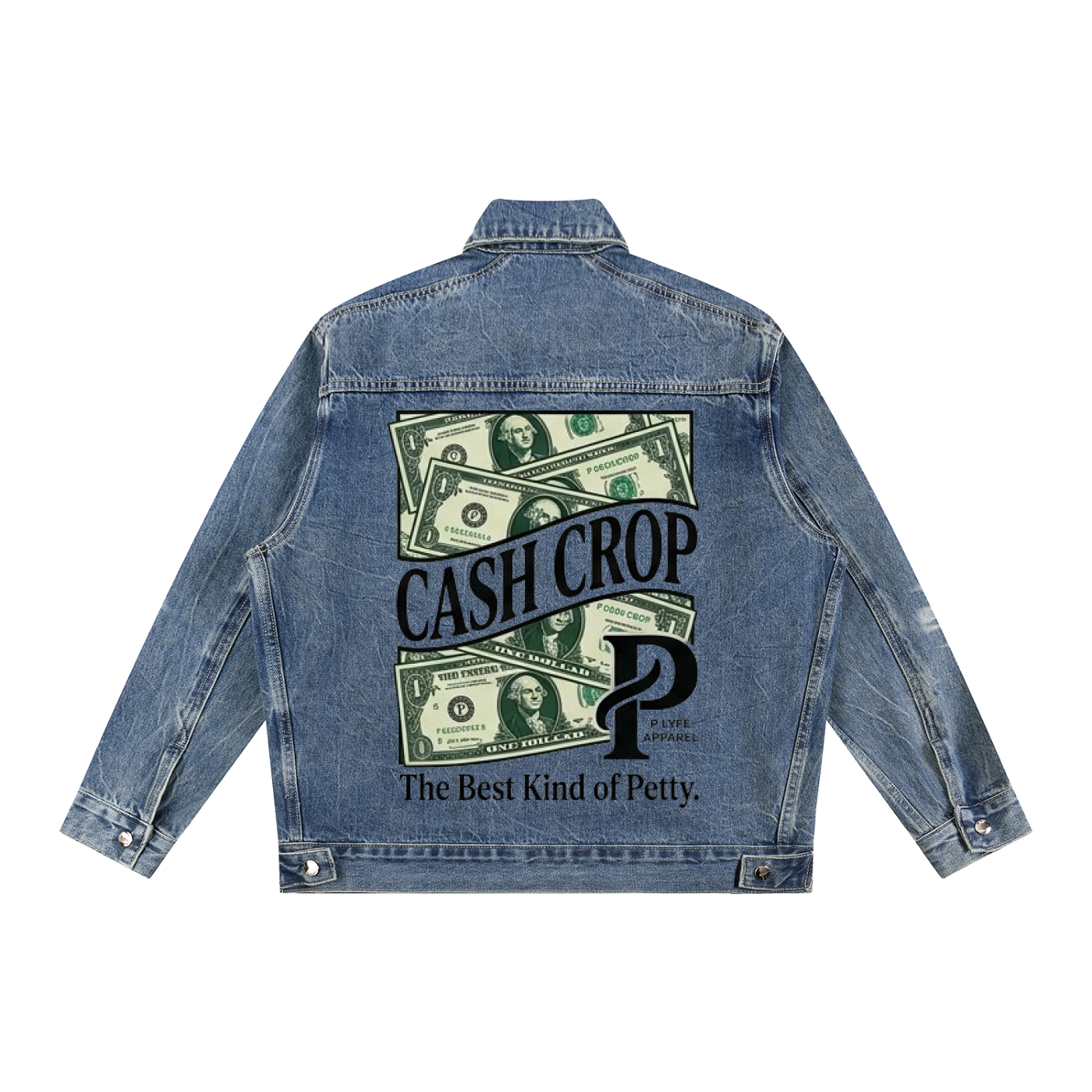 PL Cash Crop | Heavyweight Vintage Wash Zip-Up Denim Jacket
