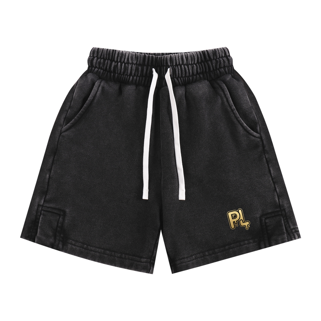 P LYFE Signature Vintage Wash Kids' Lounge Shorts