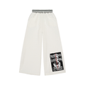 P Lyfe Striped Waist Wide Leg Pants