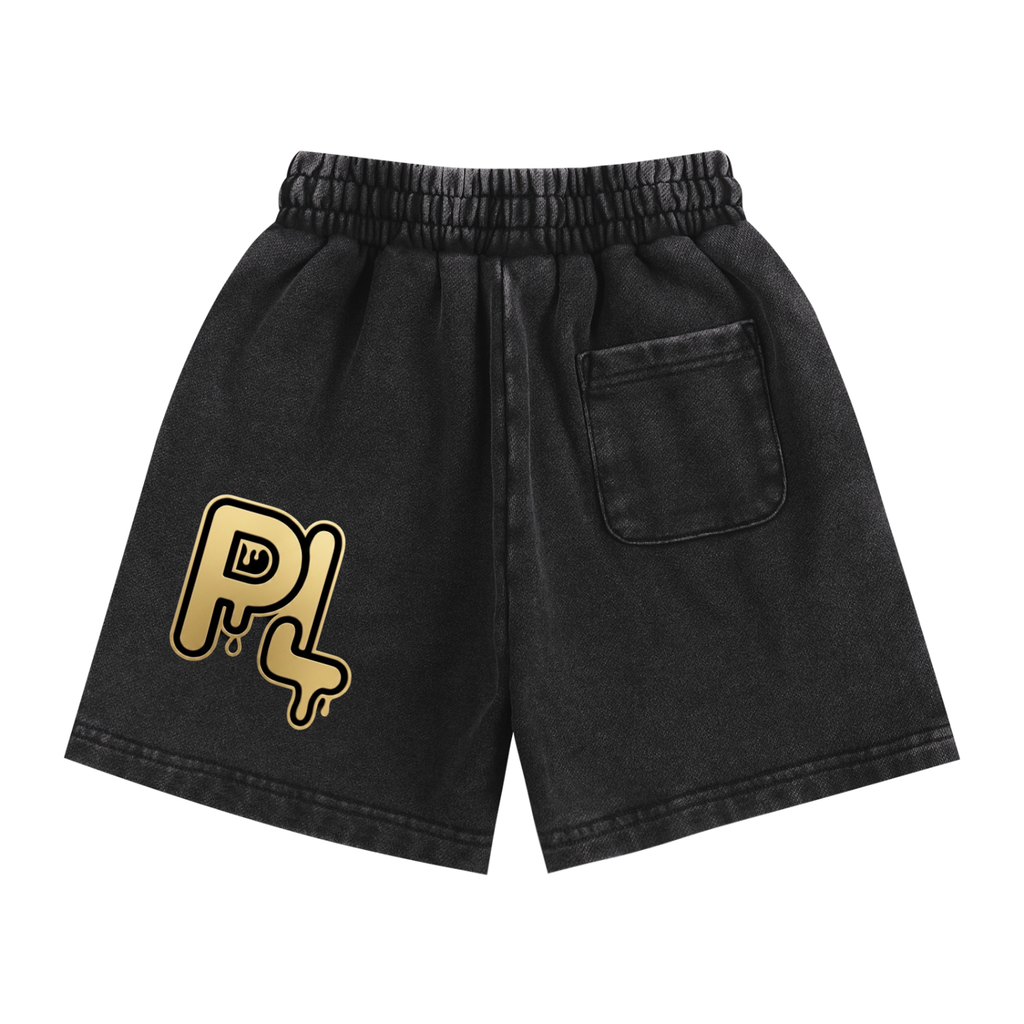 P LYFE Signature Vintage Wash Kids' Lounge Shorts