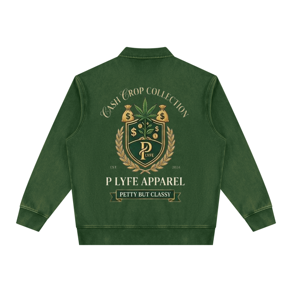 Cash Crop | Vintage Wash Quarter-Zip Sweatshirt