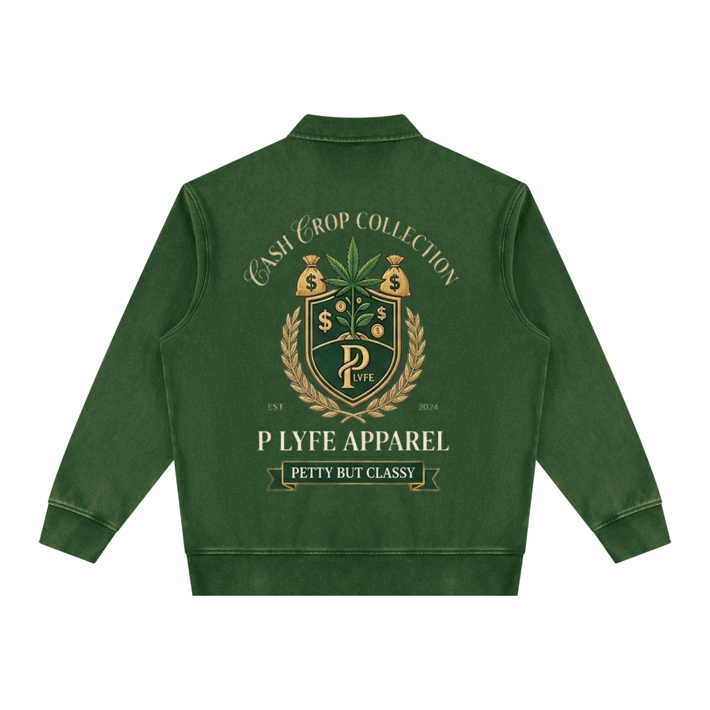 Cash Crop | Vintage Wash Quarter-Zip Sweatshirt
