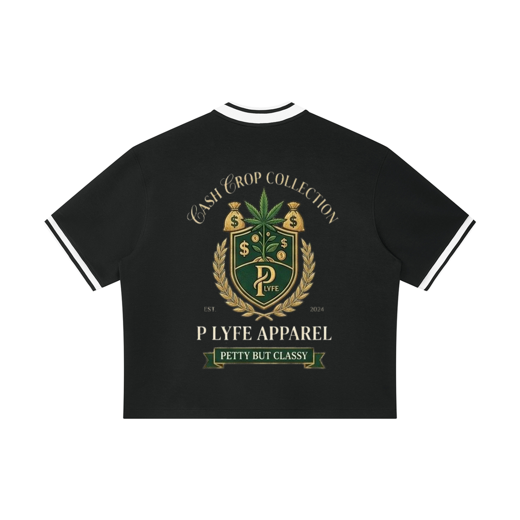 Cash Crop Oversized Streetwear Baseball Jersey