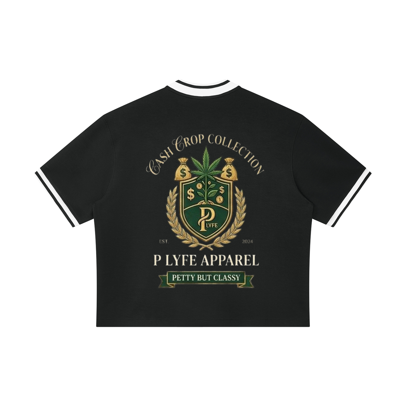 Cash Crop Oversized Streetwear Baseball Jersey