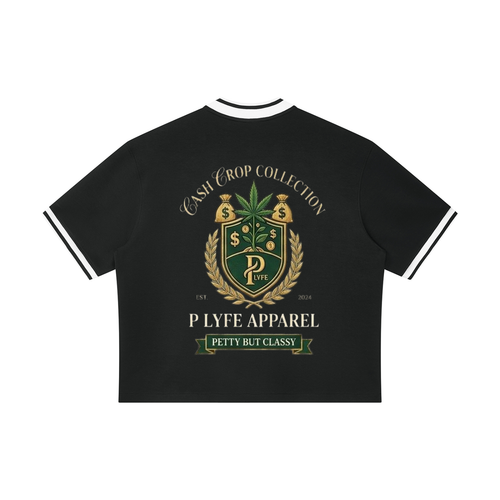 Cash Crop Oversized Streetwear Baseball Jersey